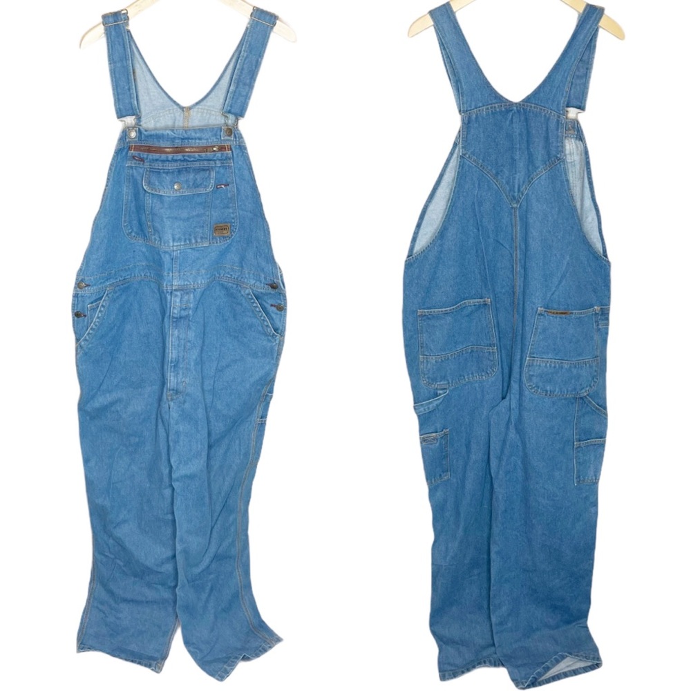 Vintage C.E. Schmidt Denim Work Overalls 42x32